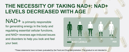 Ncduyde Liposomal NAD+ Supplement Nicotinamide Riboside Resveratrol 1500 mg