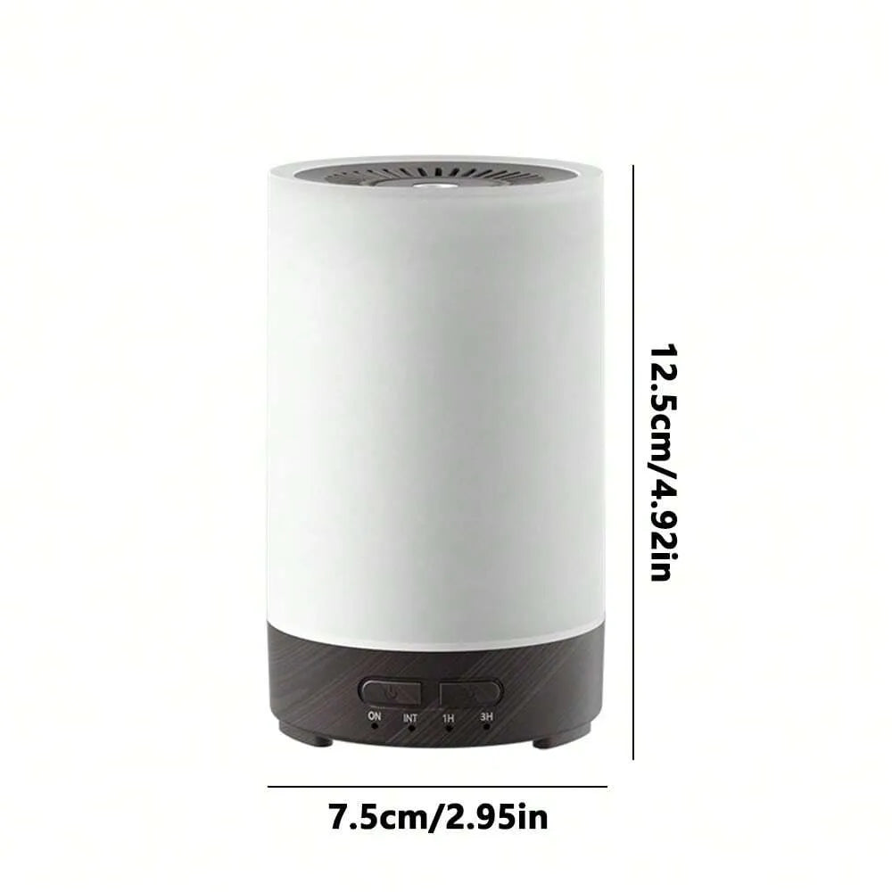 Portable Ultrasonic Essential Oil Diffuser 7 Color Flame Lighting 150ml USB