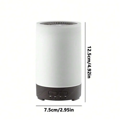 Portable Ultrasonic Essential Oil Diffuser 7 Color Flame Lighting 150ml USB