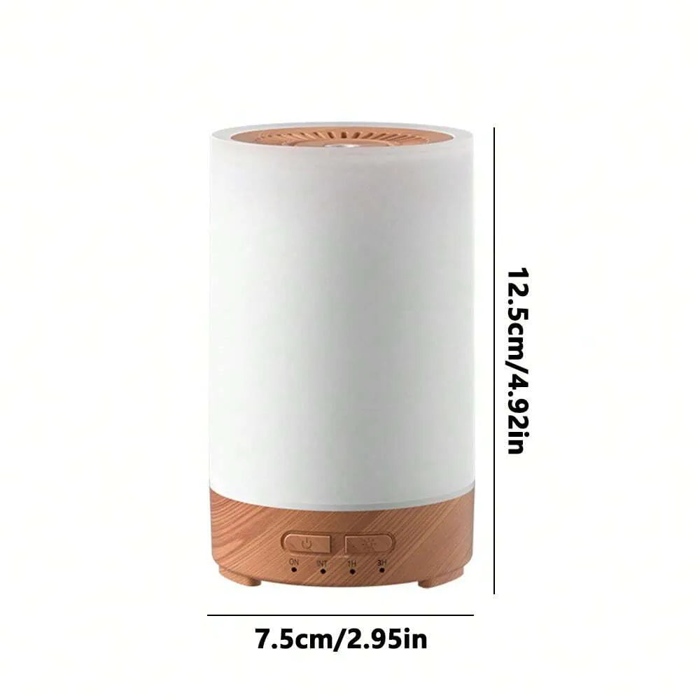 Portable Ultrasonic Essential Oil Diffuser 7 Color Flame Lighting 150ml USB