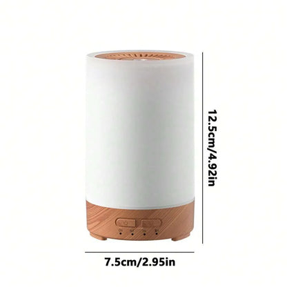 Portable Ultrasonic Essential Oil Diffuser 7 Color Flame Lighting 150ml USB