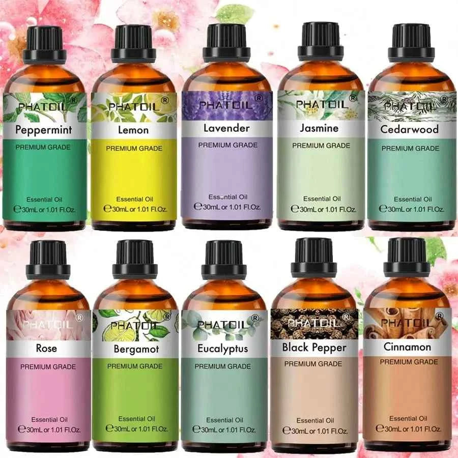 Premium Essential Oil 30ml Glass Bottle for Aromatherapy, Diffuser, Humidifier, Soap & Candle Making