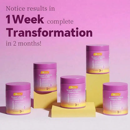LEEFAR Women's probiotic gummies with pineapple flavor, gut and digestive support, featuring slippery elm, 60 count.