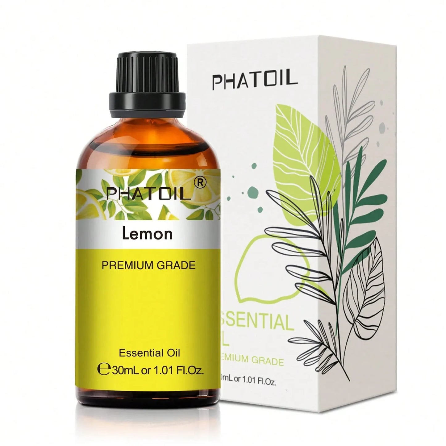 Premium Essential Oil 30ml Glass Bottle for Aromatherapy, Diffuser, Humidifier, Soap & Candle Making