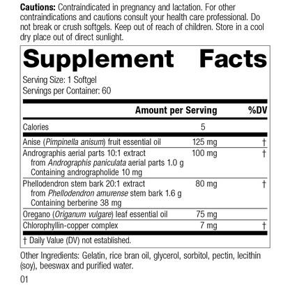 Standard Process Gut Flora Complex Digestive Support Supplement 60 Softgels