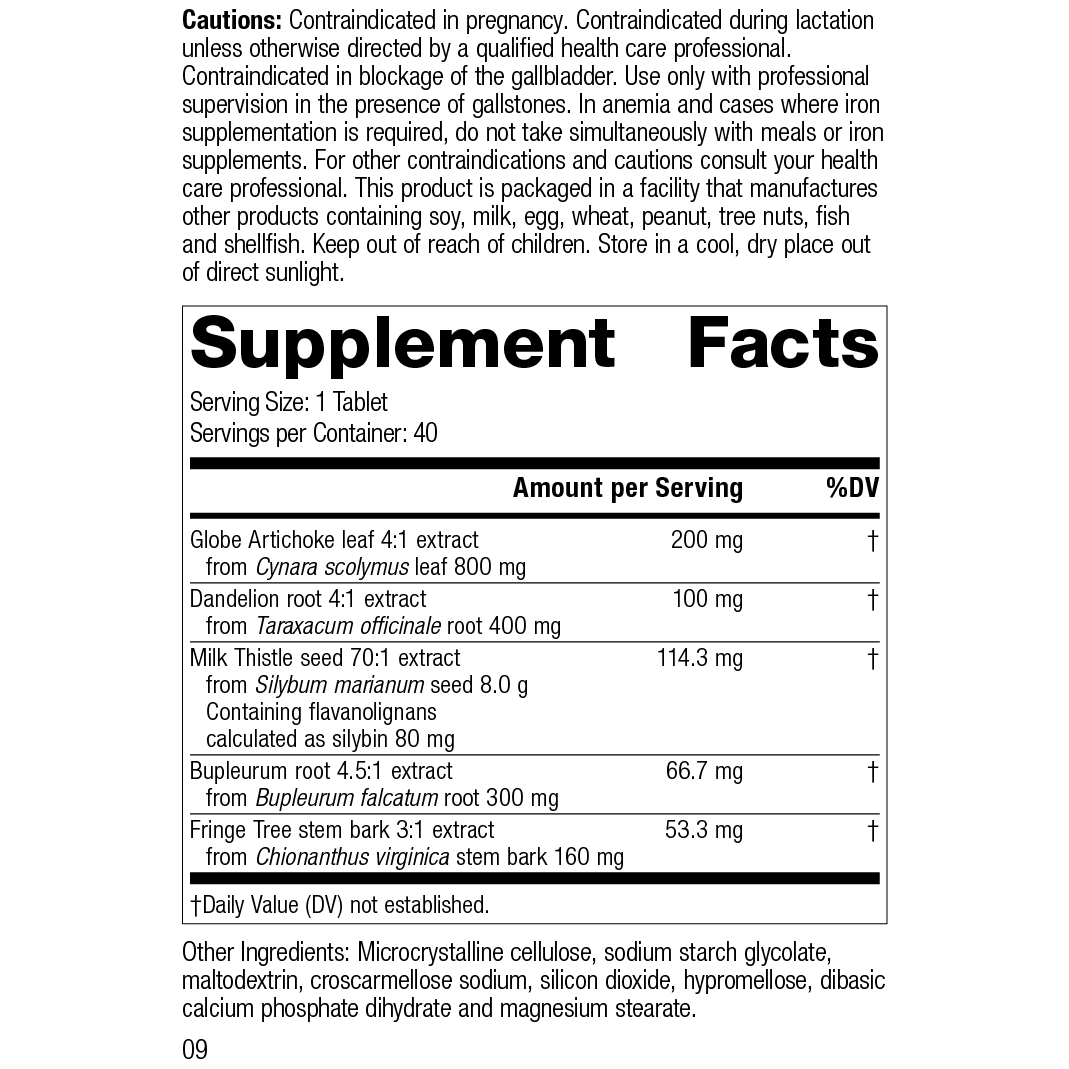 Standard Process Livton Complex Liver Support Supplement 40 Tablets