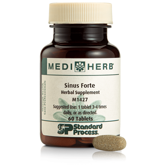 MediHerb Sinus Forte Herbal Supplement Tablets Respiratory Support 60 Count - VitaBuy