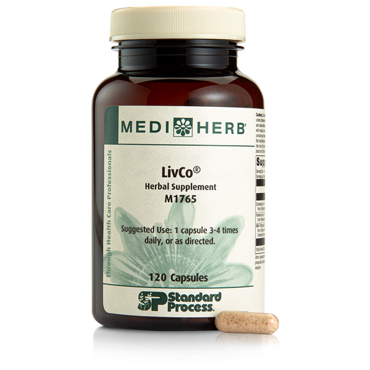 Standard Process MediHerb LivCo Liver Support Supplement 120 Capsules