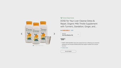 DR. BO Milk Thistle Liver Cleanse Detox Support Capsules