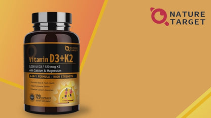 Micro Ingredients Vitamin D3 10,000 IU K2 MK-7 200 mcg Softgel Supplement 300 Count