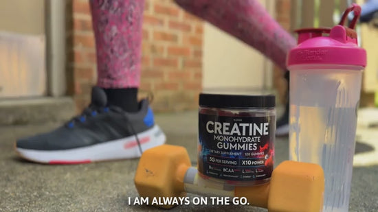 OMNI Creatine Monohydrate Gummies Peach Watermelon 1g Per Gummy 90 Count