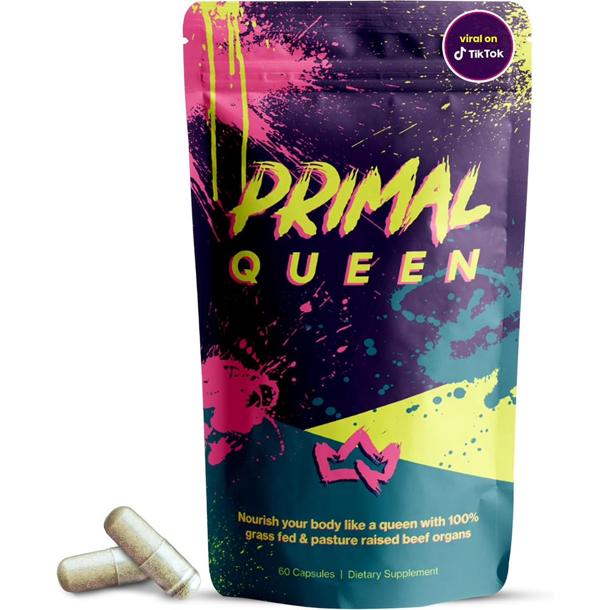 Primal Queen Grass Fed Beef Organ Supplement for Women