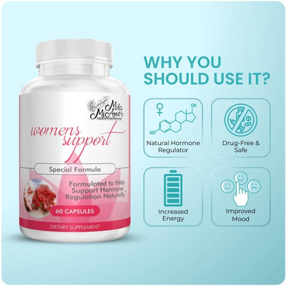 Mila Miamor Women's Support Hormone Regulator Capsules 60 Count