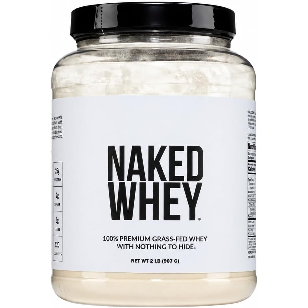 NAKED Nutrition Grass Fed Whey Protein Powder 2 lb