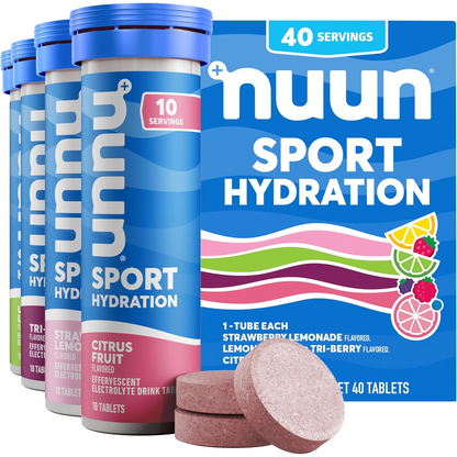 Nuun Sport Hydration Electrolyte Tablets 40 Count