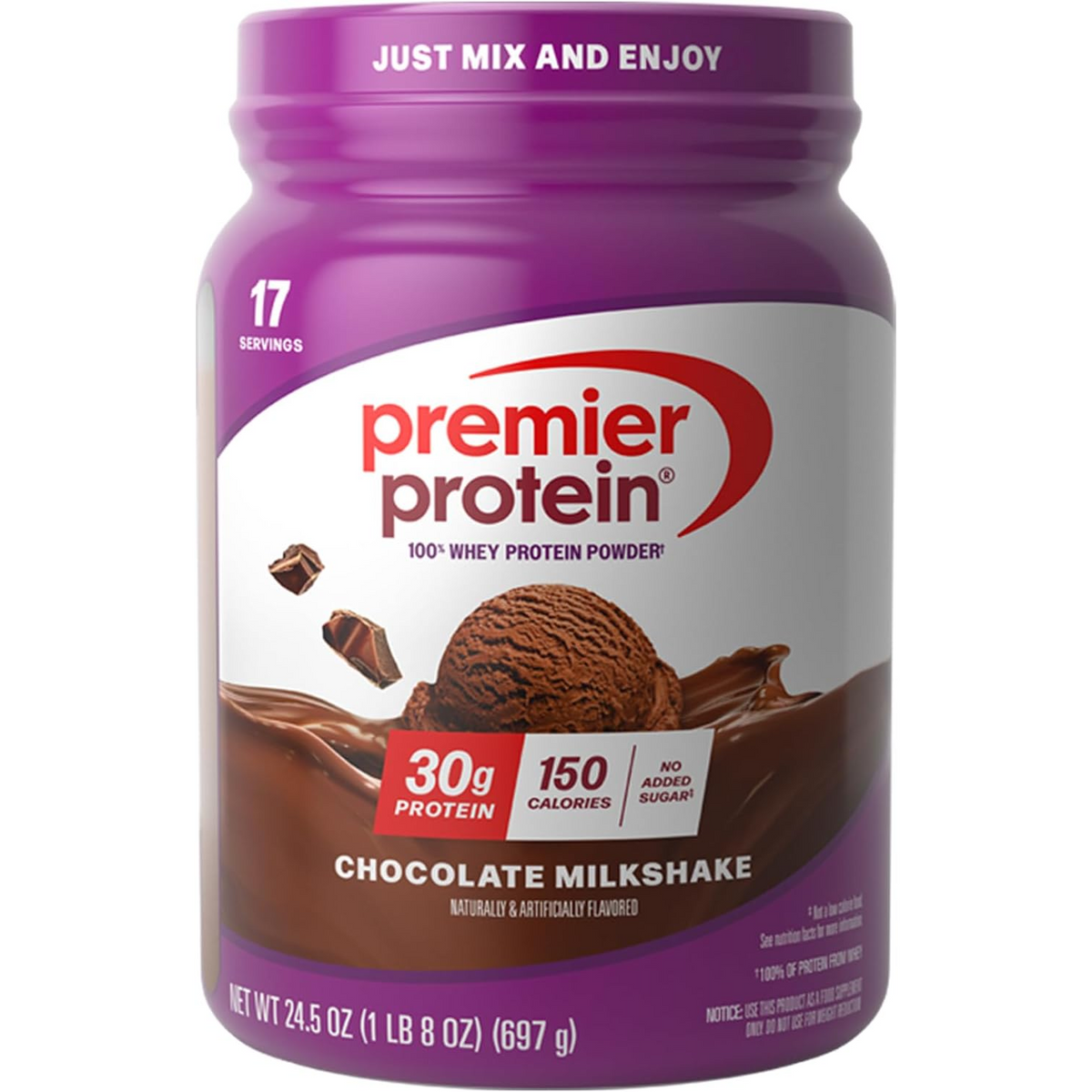 Premier Protein 100% Whey Protein Powder 17 Servings