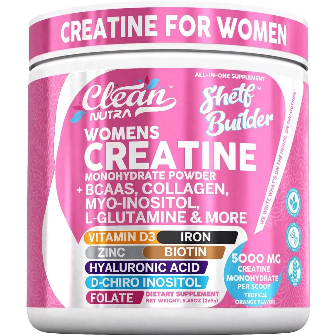 Creatine Monohydrate and BCAA Powder for Women