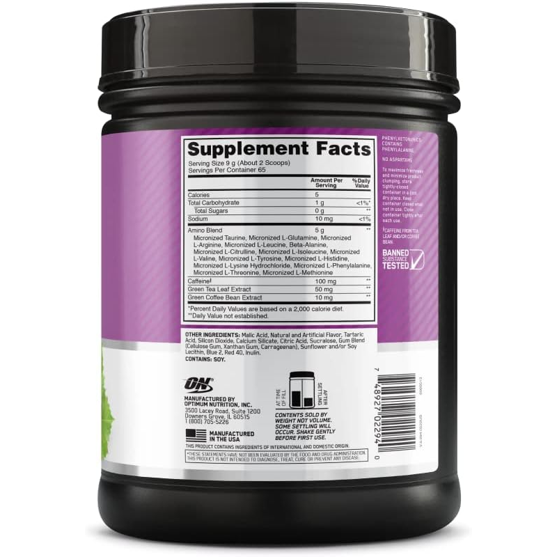 Optimum Nutrition Amino Energy Powder 1 lb