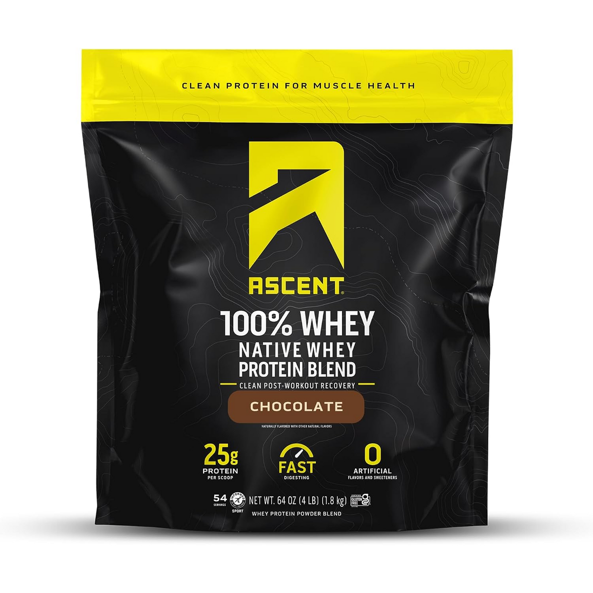 Ascent 100% Whey Protein Powder 4 lb
