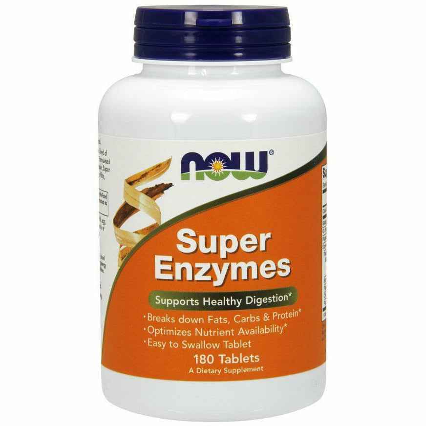 NOW Super Enzymes Digestive Support Supplement 180 Tablets