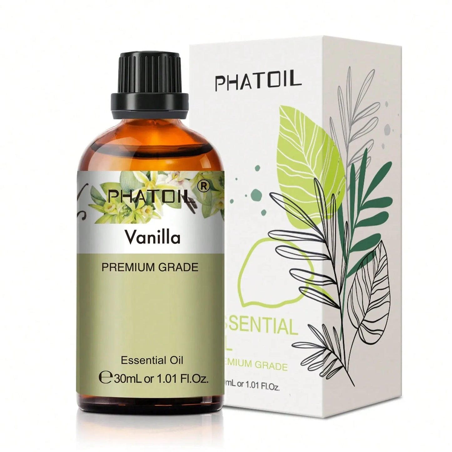 Premium Essential Oil 30ml Glass Bottle for Aromatherapy, Diffuser, Humidifier, Soap & Candle Making