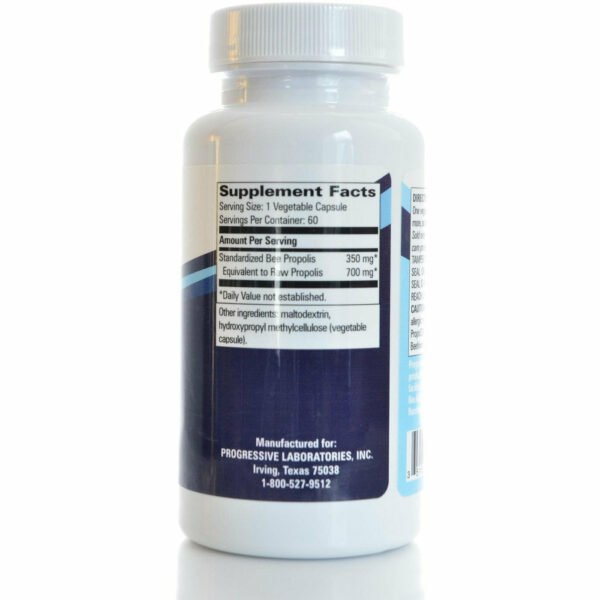 Bee Propolis Standardized 60 caps by Progressive Labs - Image 2