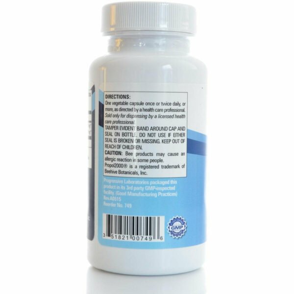 Bee Propolis Standardized 60 caps by Progressive Labs - Image 3