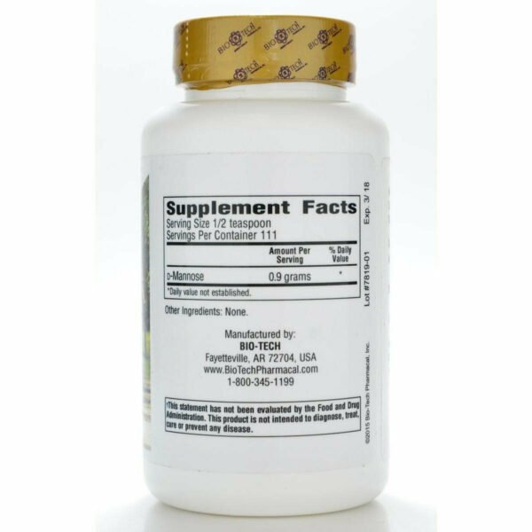 Mannose Powder 100 gms by Bio-Tech - Image 3