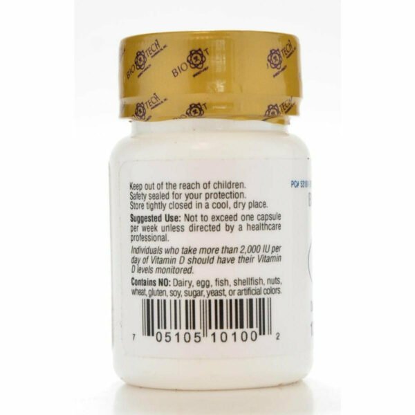 D3-50 50,000 IU 12 caps by Bio-Tech - Image 2