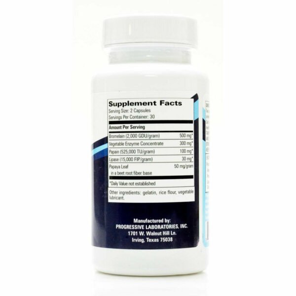 BromeZyme 60 caps by Progressive Labs - Image 2