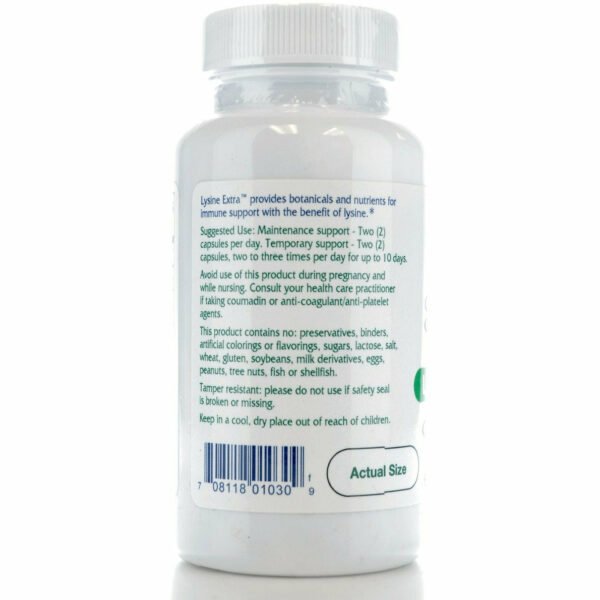 Lysine Extra 60 caps by Vitanica - Image 3