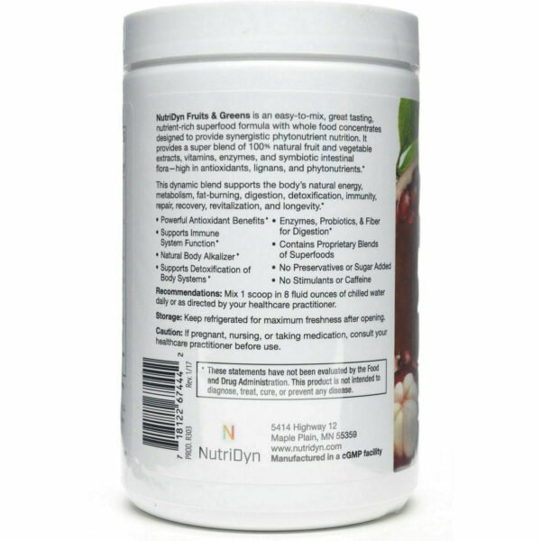 Fruits & Greens Chocolate by Nutri-Dyn - Image 3