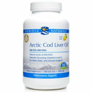 Arctic Cod Liver Oil 240EPA/360DHA 180 gels by Nordic Naturals