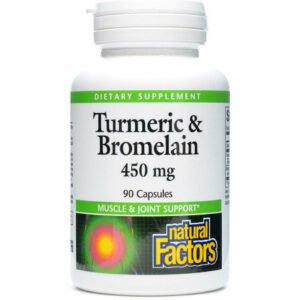 Turmeric & Bromelain 450 mg 90 caps by Natural Factors
