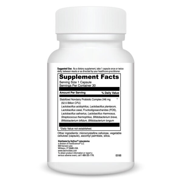 Mega Probiotic ND 50 30 caps by DaVinci Labs - Image 2