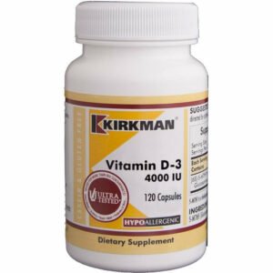 Vitamin D-3 4000 IU 120 caps by Kirkman Labs