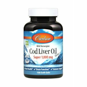 Super Cod Liver Oil 1000 mg 100 gels by Carlson Labs