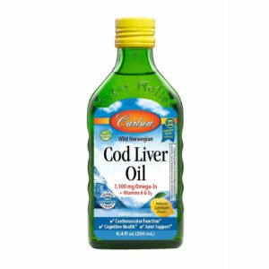 Cod Liver Oil Lemon 8.4 fl oz by Carlson Labs