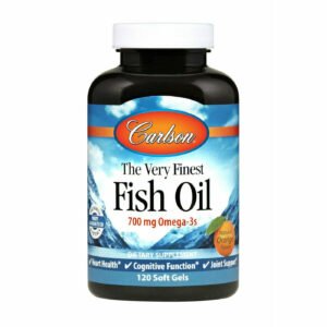 Very Finest Fish Oil 700 mg, Orange 120 gels by Carlson Labs