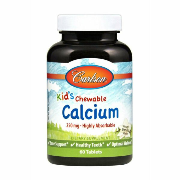 Chewable Calcium 250 mg 60 tabs by Carlson Labs