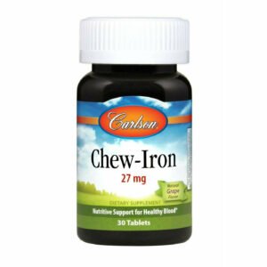 Chew-Iron 27 mg 30 tabs by Carlson Labs
