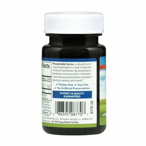 Phosphatidyl Serine 100 mg 30 gels by Carlson Labs - Image 3