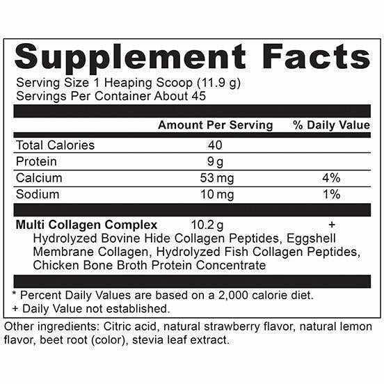 Multi Collagen Protein Straw-Lem 45 serv By Ancient Nutrition - Image 4