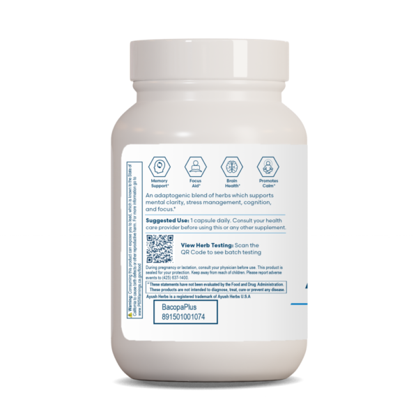 Bacopa Plus 90 vcaps by Ayush Herbs - Image 2