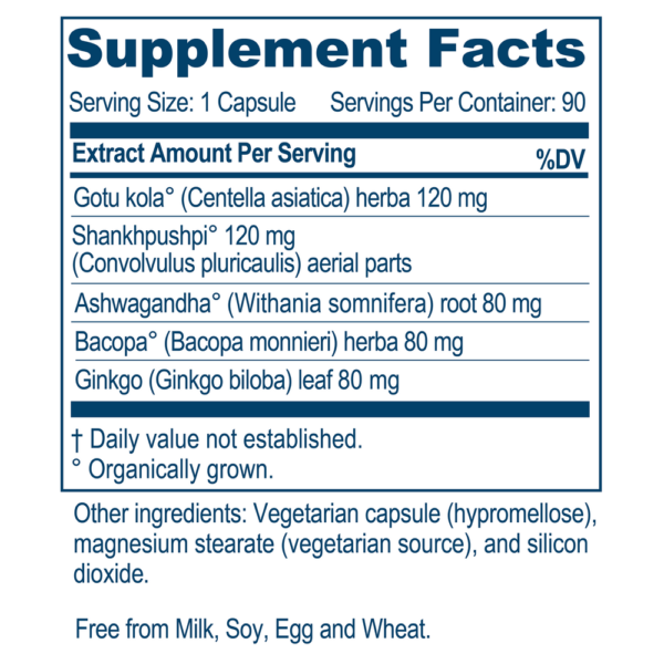 Bacopa Plus 90 vcaps by Ayush Herbs - Image 3