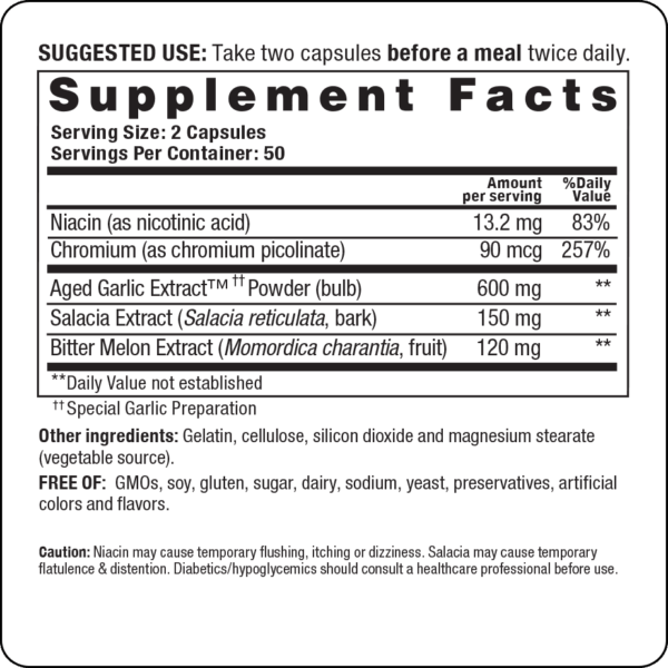 Kyolic Blood Sugar Balance 100 caps by Wakunaga - Image 2