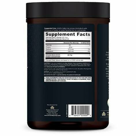Bone Broth Protein Pure 20 serv By Ancient Nutrition - Image 2