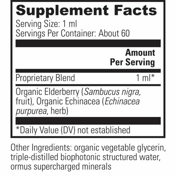 Elderberry & Echinacea 2 fl. oz. by Global Healing - Image 2