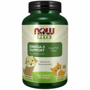 Pets Omega-3 (Cats & Dogs) 180 softgels By Now