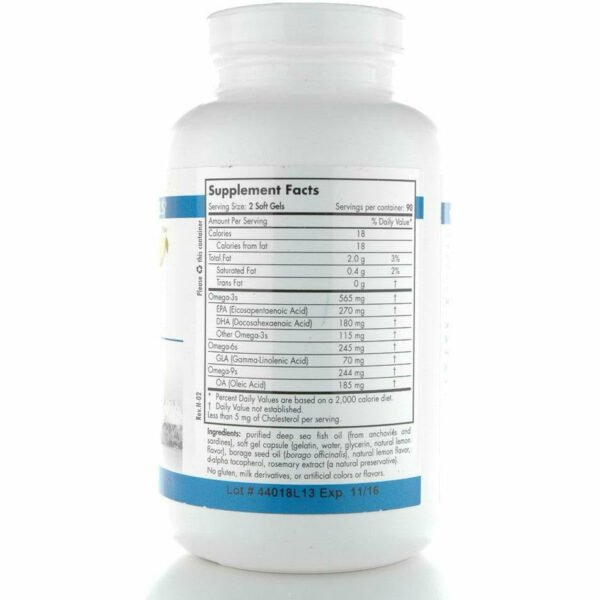 ProEFA- 3 6 9 Lemon 1000 mg 180 gels by Nordic Naturals - Image 2